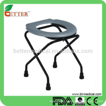 Steel powder coated commode toilet seat